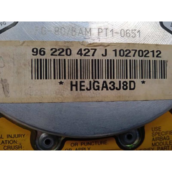 Recambio de airbag delantero izquierdo para daewoo lanos 1.3 g referencia OEM IAM 96220427J 96220427 