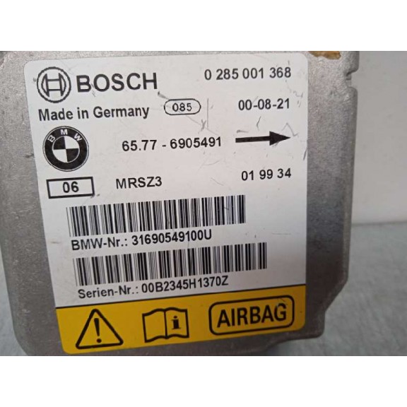 Recambio de centralita airbag para bmw serie 3 berlina (e46) 1.9 cat referencia OEM IAM 65776905491 6905491 