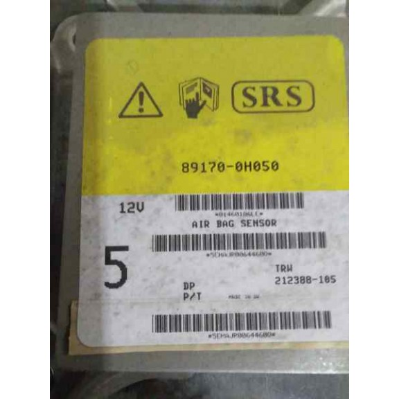 Recambio de centralita airbag para peugeot 107 urban referencia OEM IAM 891700H050  