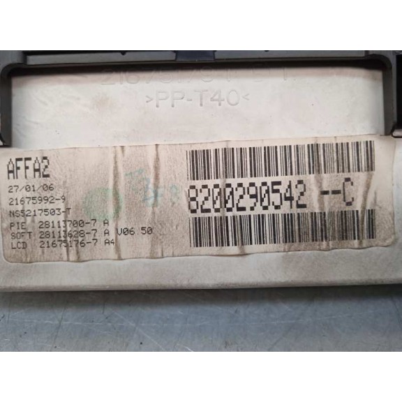 Recambio de display para renault megane ii berlina 5p authentique referencia OEM IAM 8200290542  