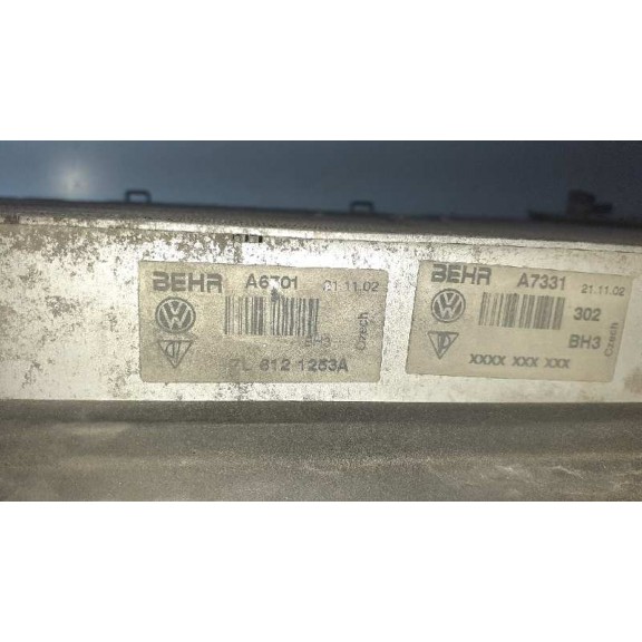 Recambio de radiador agua para volkswagen touareg (7la) tdi v10 referencia OEM IAM 7L61211253A AUTO 