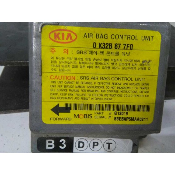 Recambio de centralita airbag para kia rio ipanema berlina referencia OEM IAM   