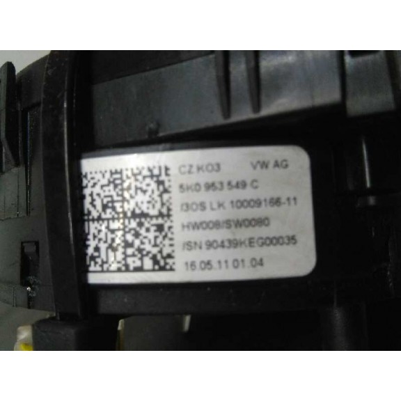 Recambio de anillo airbag para volkswagen golf vi (5k1) rabbit bluemotion referencia OEM IAM 5K0953549C  