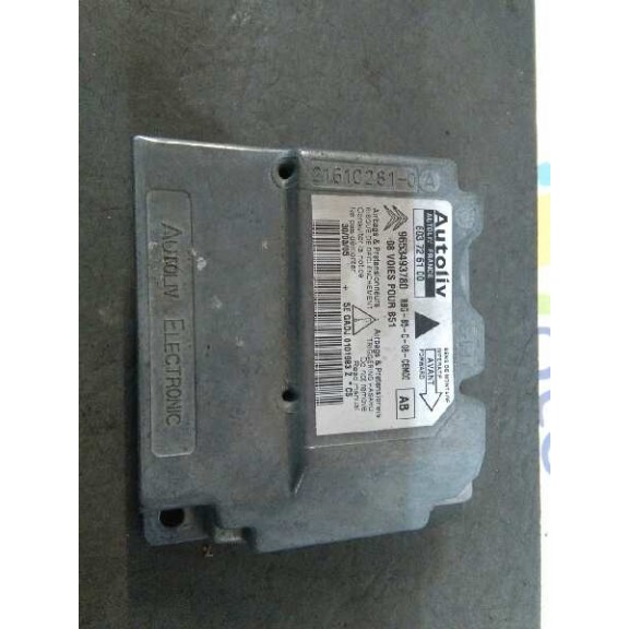 Recambio de centralita airbag para citroën c4 berlina collection referencia OEM IAM 9653493780  