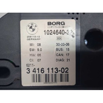 Recambio de cuadro instrumentos para bmw x3 (e83) 2.0d referencia OEM IAM 341611302 341611302 