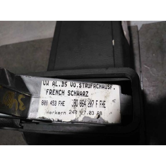 Recambio de apoyabrazos central para volkswagen passat berlina (3b2) 1.9 tdi referencia OEM IAM 3B0864207F 808453FHE 