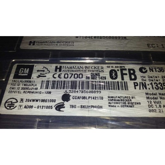 Recambio de modulo electronico para opel insignia berlina cosmo referencia OEM IAM  MODULO BLUETOOTH 