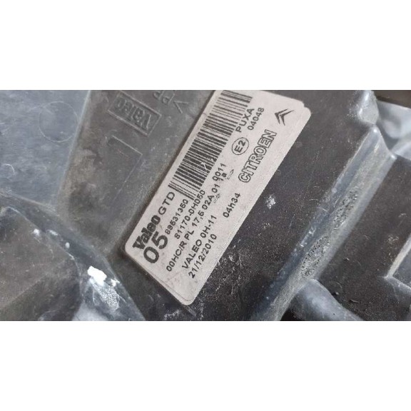 Recambio de faro izquierdo para citroën c1 sx referencia OEM IAM 89531350  