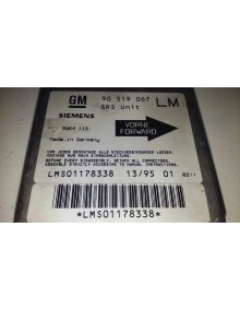 Recambio de centralita airbag para opel astra f berlina básico referencia OEM IAM 90519067LM   2