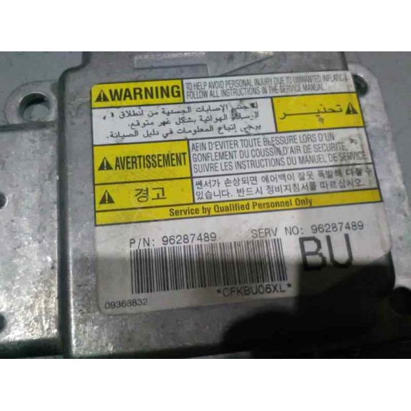 Recambio de centralita airbag para daewoo nubira berlina classic se referencia OEM IAM 96287489  