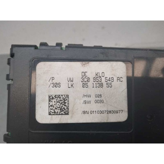 Recambio de modulo electronico para volkswagen passat berlina (3c2) highline referencia OEM IAM 3C0953549AC DE LA COLUMNA DIRECC