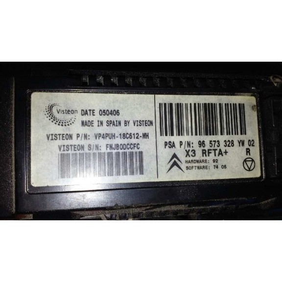 Recambio de mando climatizador para citroën c5 berlina exclusive referencia OEM IAM 96573328  