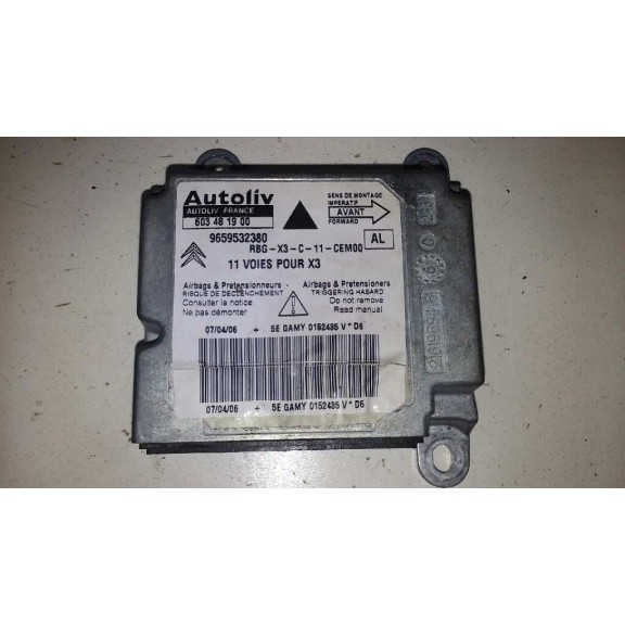 Recambio de centralita airbag para citroën c5 berlina exclusive referencia OEM IAM 9659532380  