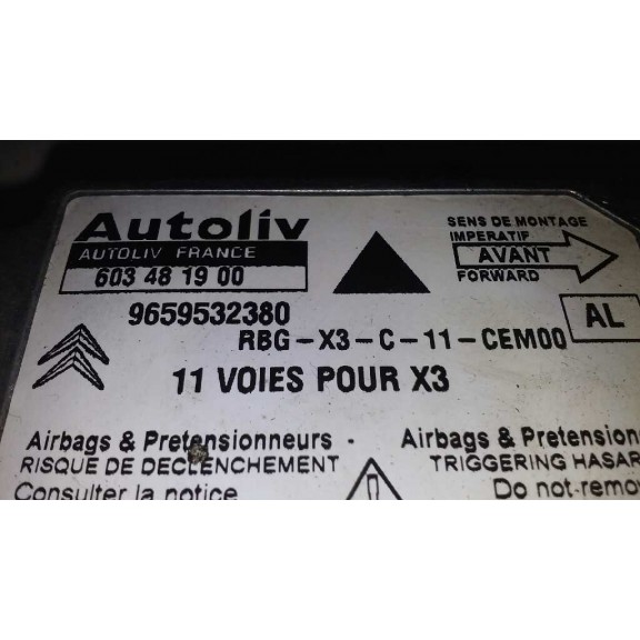 Recambio de centralita airbag para citroën c5 berlina exclusive referencia OEM IAM 9659532380  