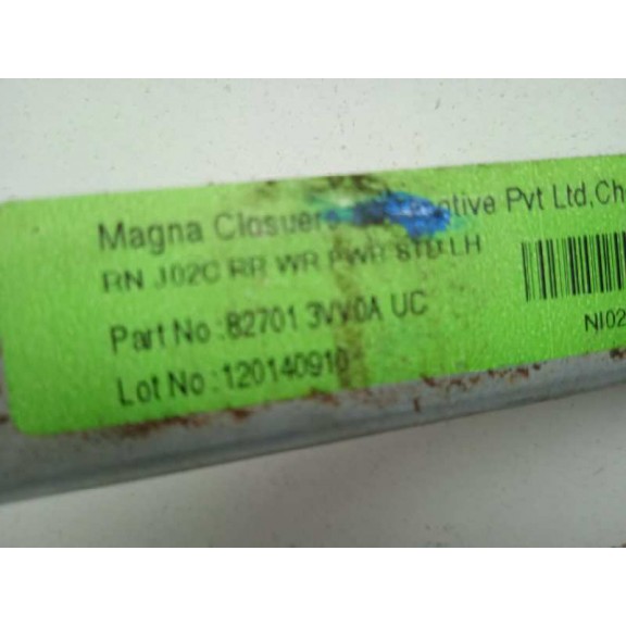 Recambio de elevalunas trasero izquierdo para nissan note acenta referencia OEM IAM 827013VV0A 827301HB1A 2 PINS