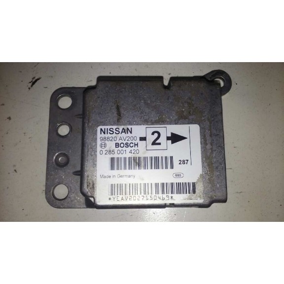 Recambio de centralita airbag para nissan primera berlina (p12) 1.6 cat referencia OEM IAM 98820AV200  