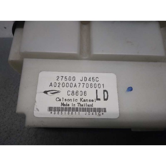 Recambio de mando climatizador para nissan qashqai (j10) 1.5 dci turbodiesel cat referencia OEM IAM 27500JD45C  