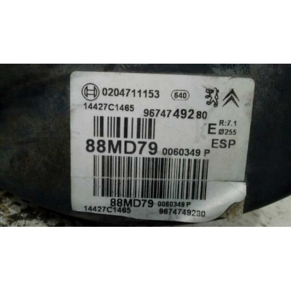 Recambio de servofreno para citroën c4 lim. collection referencia OEM IAM 9674749280  