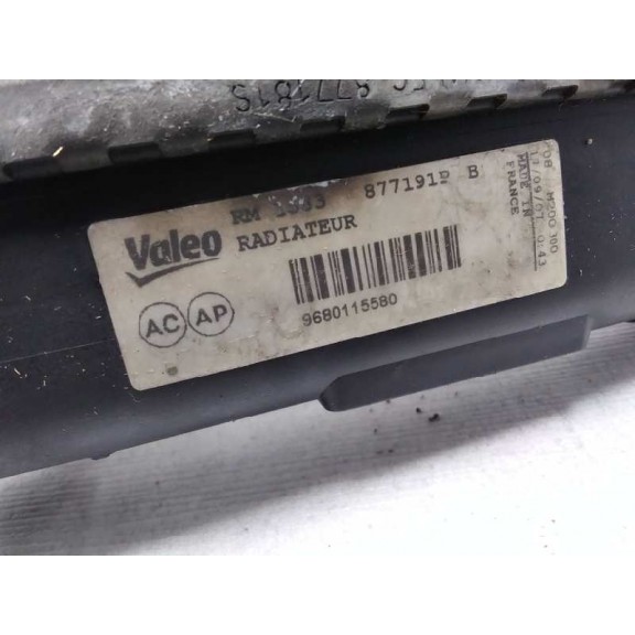 Recambio de radiador agua para peugeot 207 confort referencia OEM IAM 9680115580  