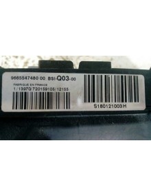 Recambio de centralita bsi para citroën c4 lim. collection referencia OEM IAM 9665547480   2