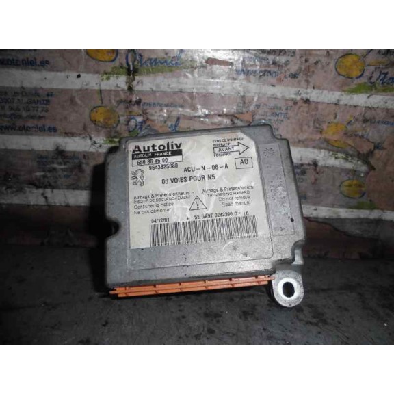 Recambio de centralita airbag para peugeot 306 break boulebard referencia OEM IAM 9643825880 AUTOLIV 