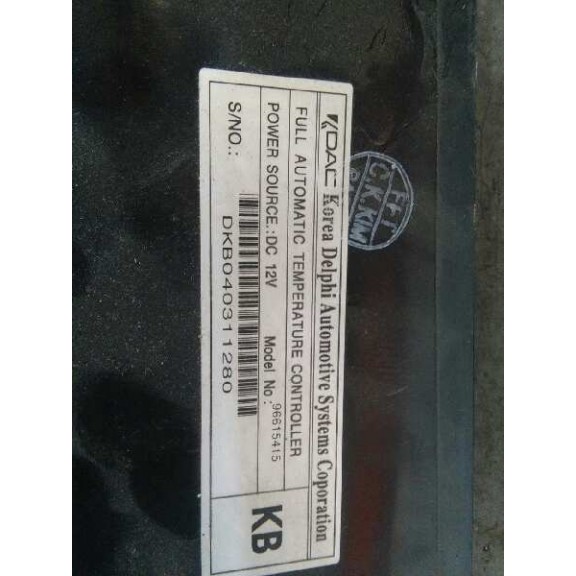 Recambio de mando climatizador para daewoo lacetti cdx referencia OEM IAM 96615415  