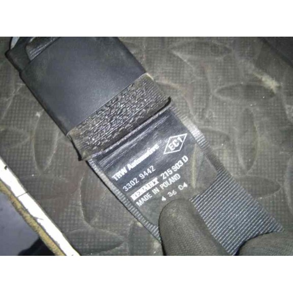 Recambio de cinturon seguridad trasero central para renault modus confort dynamique referencia OEM IAM 215903D  