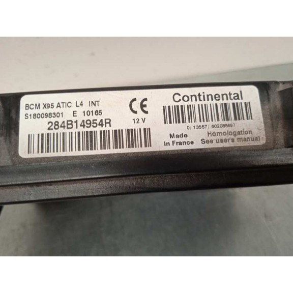Recambio de centralita bsi para renault fluence dynamique referencia OEM IAM 284B14954R BCM 284B14954R