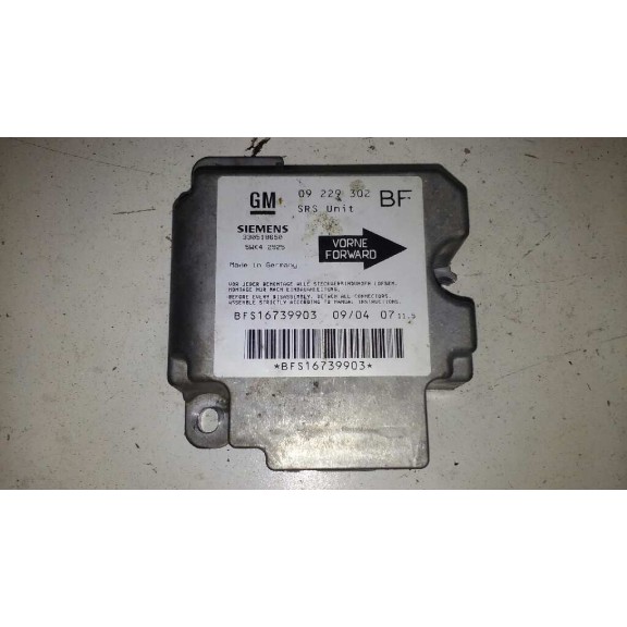 Recambio de centralita airbag para opel astra g berlina club referencia OEM IAM 330518650  