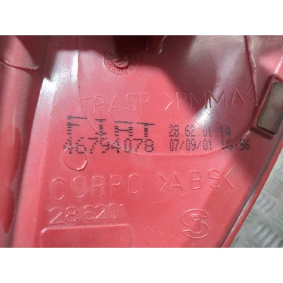 Recambio de piloto trasero izquierdo para fiat punto berlina (188) 1.2 8v referencia OEM IAM 46794078  