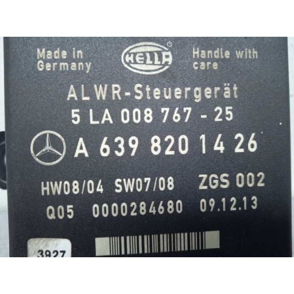 Recambio de centralita luces para mercedes-benz viano (639) 3.0 cdi cat referencia OEM IAM A6398201426 5LA00876725 