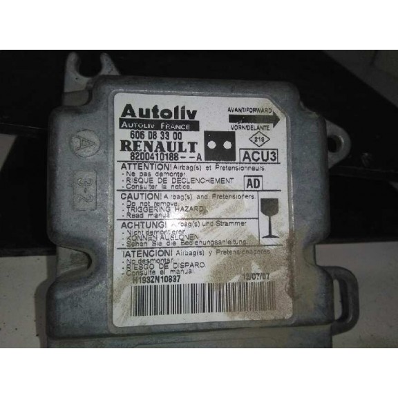 Recambio de centralita airbag para nissan kubistar (x76) premium (l1) referencia OEM IAM   