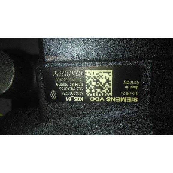 Recambio de bomba inyeccion para renault grand scenic 1.5 dci referencia OEM IAM 8200663258  SIEMENS - VDO