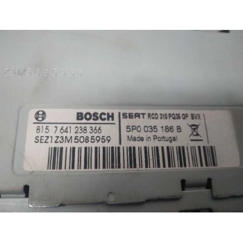 Recambio de sistema audio / radio cd para seat leon (1p1) reference copa referencia OEM IAM 5P0035186B  