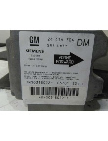 Recambio de centralita airbag para opel zafira a blue line referencia OEM IAM    2