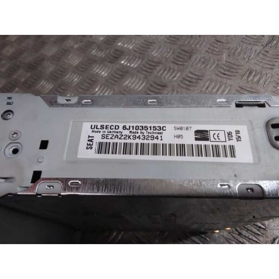 Recambio de sistema audio / radio cd para seat ibiza (6j5) reference referencia OEM IAM 6J1035153C  