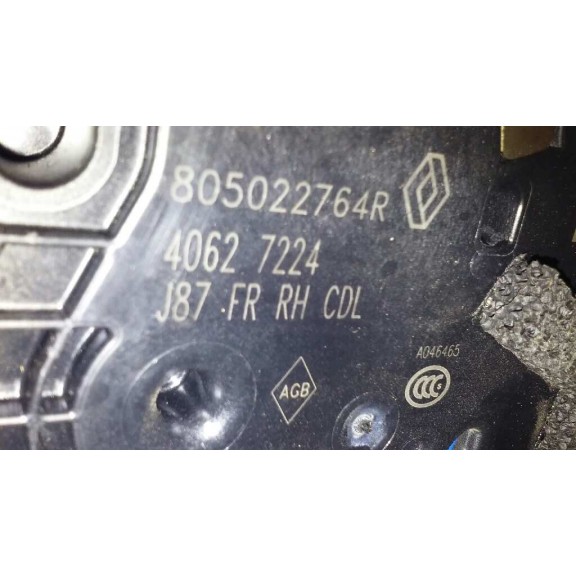 Recambio de cerradura puerta delantera derecha para renault captur luxe referencia OEM IAM 805022764R  4 PINS