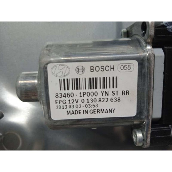 Recambio de elevalunas trasero derecho para hyundai ix20 sle blue referencia OEM IAM 834801K010 834601P000 2 PINS