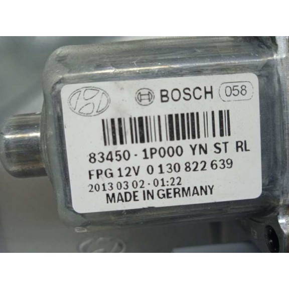 Recambio de elevalunas trasero izquierdo para hyundai ix20 sle blue referencia OEM IAM 834701K010 834501P000 2 PINS