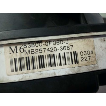 Recambio de cuadro instrumentos para toyota corolla verso (r1) 2.0 turbodiesel cat referencia OEM IAM 838000F060  