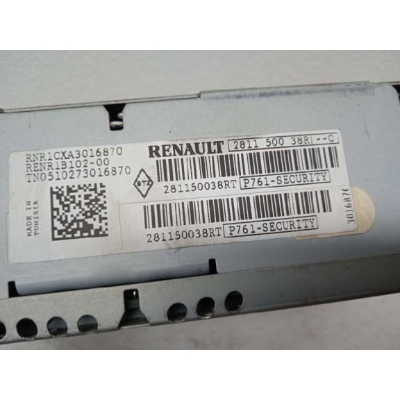 Recambio de sistema audio / radio cd para renault clio grandtour 20 aniversario referencia OEM IAM 281150038R  