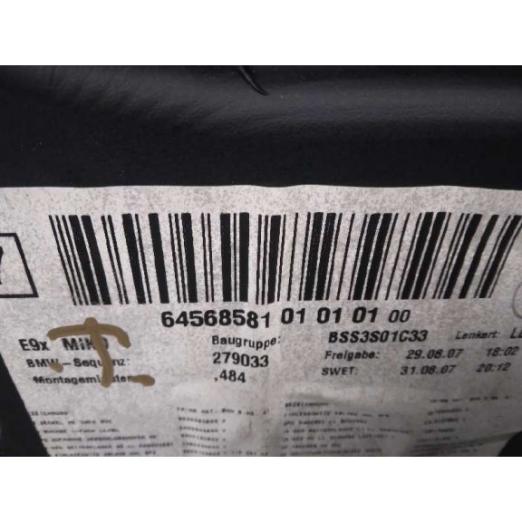 Recambio de apoyabrazos central para bmw serie 3 berlina (e90) 318d referencia OEM IAM 64568581  