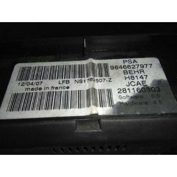 Recambio de mando climatizador para peugeot 307 break/sw (s2) d-sign referencia OEM IAM   