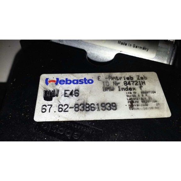 Recambio de motor techo electrico para bmw serie 3 berlina (e46) 320i referencia OEM IAM 676283861939  