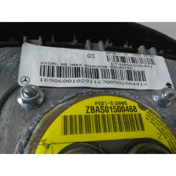 Recambio de airbag delantero izquierdo para mercedes-benz clase a (w169) a 180 cdi exclusive edition (169.007) referencia OEM IA