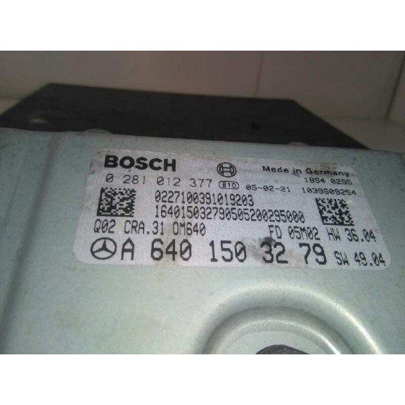 Recambio de centralita motor uce para mercedes-benz clase a (w169) a 180 cdi exclusive edition (169.007) referencia OEM IAM A640