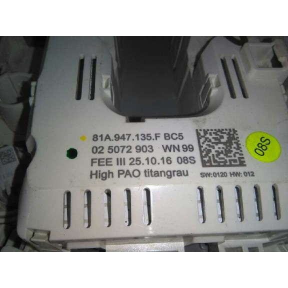 Recambio de luz interior para audi q2 (gab) sport edition referencia OEM IAM 81A947135FBC5 GRIS 