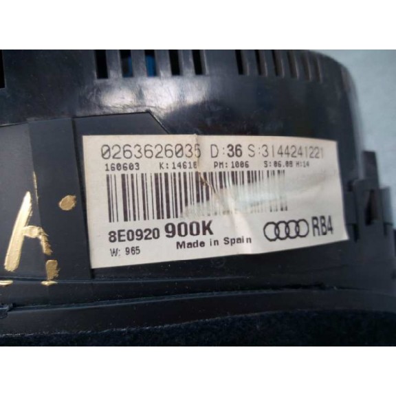 Recambio de cuadro instrumentos para audi a4 avant (8e) 1.9 tdi referencia OEM IAM 8E0920900K  