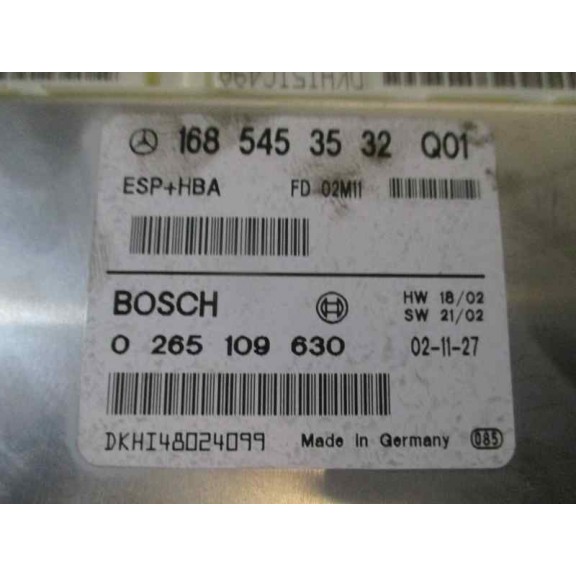 Recambio de modulo electronico para mercedes-benz clase a (w168) 1.6 cat referencia OEM IAM 1685453532 ESP+ HBA 