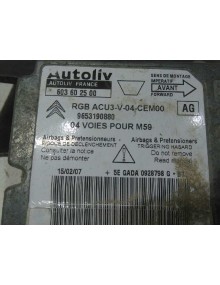 Recambio de centralita airbag para peugeot partner (s2) combiespace referencia OEM IAM 9653190880 603602500  2